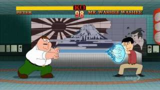 Family Guy Street Fighter Peter vs Mr Washee Washee [upl. by Niels]