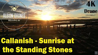 Sunrise  Callanish Standing Stones Isle of Lewis  DJI MINI3 Pro 4K 30fps  ITV Broadcast edit [upl. by Yelrac719]