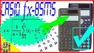 Calculadora CASIO fx85MS 👍 DESVIACION estándar de la MUESTRA 👀 desviación TIPICA de la muestra ✔ [upl. by Ennairac300]