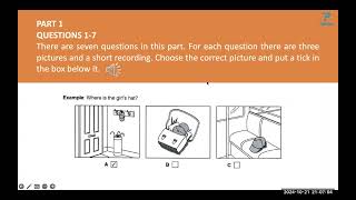 PK2305049  21102024 PET  PET 5 TEST 4 LISTENING PART 1 [upl. by Sergio]