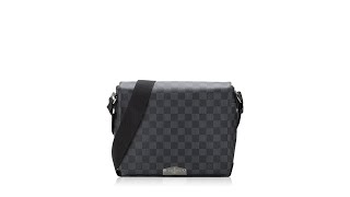 Louis Vuitton Damier Graphite District PM [upl. by Hteboj]