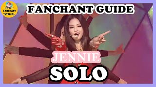 FANCHANT GUIDE JENNIE  quotSOLOquot  Karaoke Ver [upl. by Darlleen]