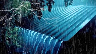 Hurricane Rain amp Mighty Thunder for Deep Relaxing Sleep [upl. by Nonad]