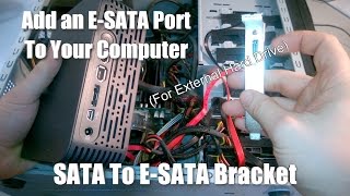 how to use Esata port  externally connect extra hard drive to laptop better than usb  fast speed [upl. by Nij]