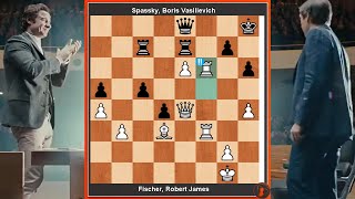 Bobby Fischer vs Spassky GAME 6 • 1972 World Chess Championship [upl. by Ahgiel784]