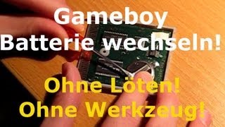 Pokemon GoldSilber Gameboy Batterie wechseln [upl. by Melleta147]