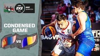 Mongolia v Romania  Mens  Condensed Game  FIBA 3x3 Universality Olympic Qualifying Tournament [upl. by Nasho]