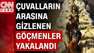 Tır dorsesinde 8 kaçak göçmen yakalandı [upl. by Wager39]