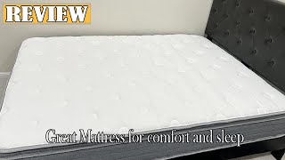 Sweetnight 12 inch Hybrid Mattress Review  Great Mattress for comfort and sleep 2024 [upl. by Zanas]