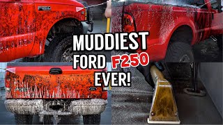 Deep Cleaning The Muddiest Ford F250 EVER  Insane Satisfying Disaster Detail Transformation [upl. by Ihsar161]