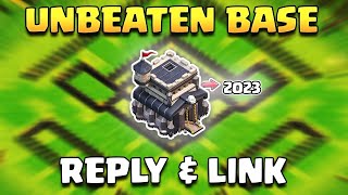 Town Hall 9 Unbeatable Trophy Base 2023  The Ultimate HYBRID Base With Reply amp Link  COC [upl. by Eivi]