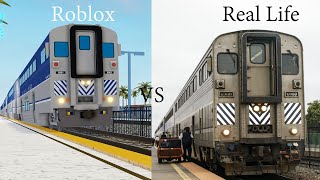 Amtrak Pacific Surfliner Roblox vs Real Life  Part 3 [upl. by Theurer]