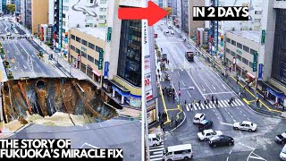 How Japan Repaired a Massive Sinkhole in Just Two Days [upl. by Griffith]