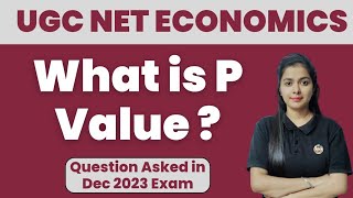 What is P Value in Statistics in Hindi  Ugc Net Economics [upl. by Cooperman]