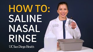 Saline Nasal Rinse How To [upl. by Llegna5]