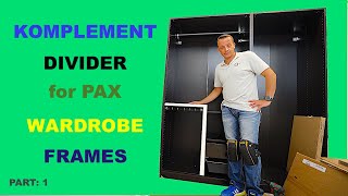 Ikea Pax system KOMPLEMENT Divider for frames [upl. by Gabriele841]