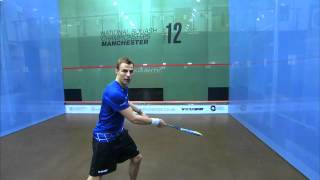 Nick Matthew Squash Coaching Tips Part 9  The Drop Shot [upl. by Rutter684]