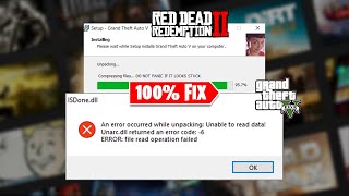 How To Fix ISDoneadll Error While Installing The GTA 5 RDR 2 OR Any Other Game  100 Work✅ [upl. by Joelly911]