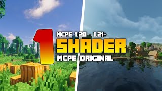 1 SHADER MCPE ORIGINAL NO PATCH  Di Minecraft 120  121   Support Low End Mobile Device [upl. by Aniuqal]