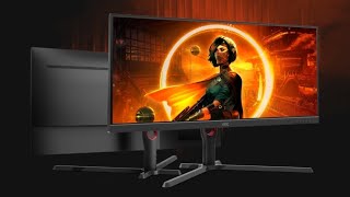 Unboxing the AOC U34G3XM gaming monitor [upl. by Aronas348]