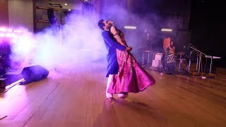 Bride amp Groom Sangeet Performance  Sangeet Night  Medley with Dialogues  Couple song Mihir Riti [upl. by Maddocks]