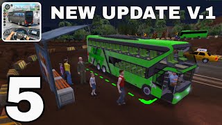 NEW UPDATE v1 Bus Simulator  3D Bus Games Walkthrough Gameplay Part 5 [upl. by Swanson806]