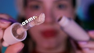 ASMR te maquiando de pertinho 💄✨ Mouth sounds voz suave e a visual triggers [upl. by Molloy539]