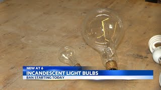 Federal ban on incandescent light bulbs begins today [upl. by Ativla]