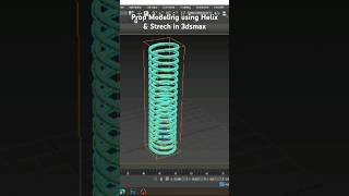 Prop Modeling in 3dsmax  How to Model using Helix amp Stretch Modifier 3d 3dsmax tutorial [upl. by Atnuahsal]