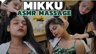 Asmr head massage by Mikku barber 💈Indian Barber 💈Deep tissue massage [upl. by Clementi]