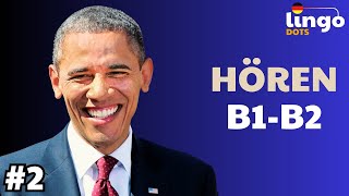 Barack Obama  B2 Deutsch Podcast  B1B2 Deutsch Hören [upl. by Jilly]