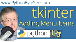 Adding menu items to a Python tkinter menubar [upl. by Adal]