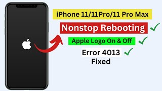 iPhone 11Pro11 Pro Max stuck in constant Rebooting Boot loop with Apple Logo On amp off fixed 2023 [upl. by Ynes40]