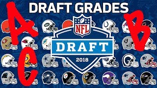 Every Teams 2018 NFL Draft Grade  NFL [upl. by Kcor]