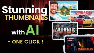 Create Professional YouTube Thumbnails FAST with AI  Easy OneClick Designs [upl. by Ramoj597]