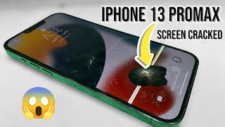 Screen Cracked Back Glass Cracked Iphone 13 ProMax How To Replace And Repair [upl. by Pudens]