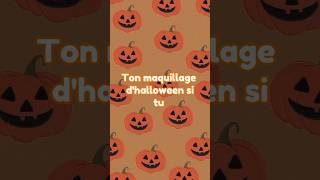 Ton maquillage dhalloween si tu🎃pourtoi aesthetic shorts halloween [upl. by Novihc]