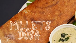 millet dosa making dosa batter with millets millet dosa milletrecipe [upl. by Hsreh]