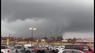 Tornado touches down in in Clarksville Tennessee [upl. by Nnahgaem841]