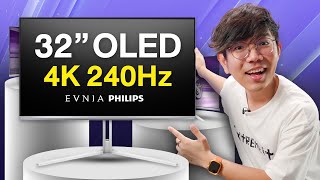 รีวิว จอ OLED 4K 240Hz ใหญ่สะใจ 32 นิ้ว ตัวโหด EVNIA จากทาง Philips [upl. by Vasquez]