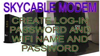 SKYCABLE MODEM HOW TO CHANGE LOGIN PASSWORD AND WIFI NAME AND PASSWORD [upl. by Milly]