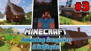 Minecraft Relaxing Longplay  Minecraft TekTopia  Building a Village No Commentary 1122 EP3 [upl. by Kynthia]