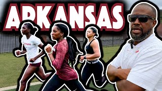 Fall Training 10x300m ft NCAA Champions Arkansas Women [upl. by Igor]