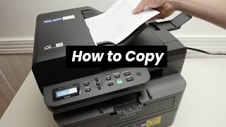 Brother DCPL2640DW How to Make a Copy [upl. by Worsham]