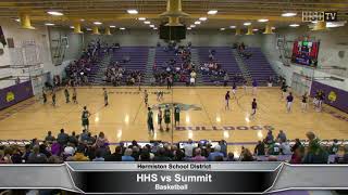 Hermiston High  Varsity Boys Basketball vs Summit 342014 [upl. by Windzer]