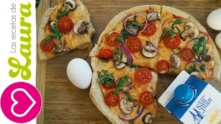 Como hacer PIZZA en SARTEN  Comidas Saludables [upl. by Jollenta]