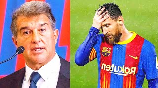 Will MESSI leave BARCELONA after THIS SHOCKING LAPORTAs FIRST OFFER to LIONEL MESSI [upl. by Aitahs24]