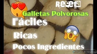 Receta polvorosas venezolanas  Galletas Faciles  Pocos ingredientes  Alberlu Zambrano [upl. by Lanae]