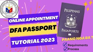 DFA PASSPORT Online Appointment Process  Requirements Magkano  Tutorial [upl. by Theressa863]