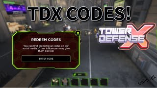 NEW Tower Defense X Codes [upl. by Nicolis]